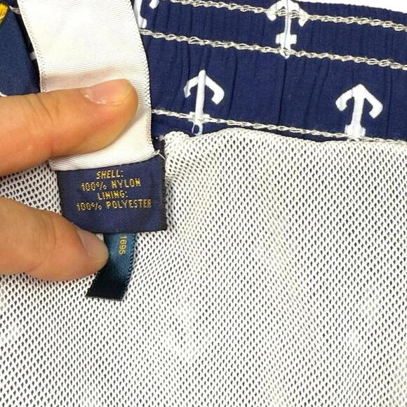 Polo Ralph Lauren Anchor Print Swim Trunks Sz 3XB Big Navy Blue Nautical Shorts - Picture 8 of 11